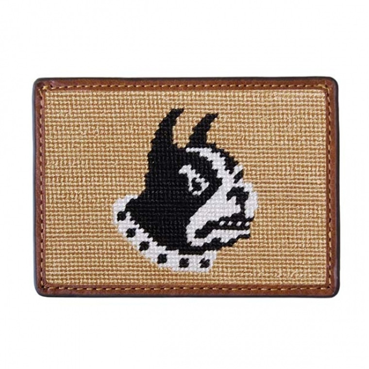 Wofford Needlepoint Card Wallet