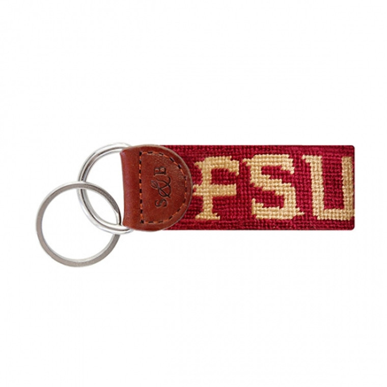 Florida State Needlepoint Key Fob