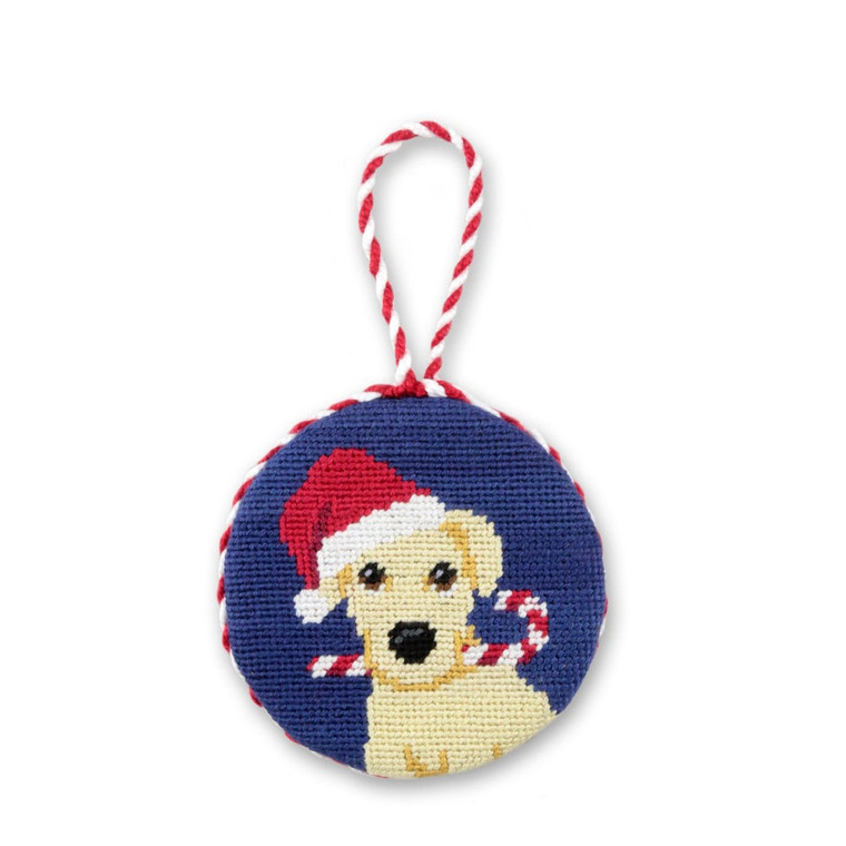 Yellow Lab Needlepoint Ornament