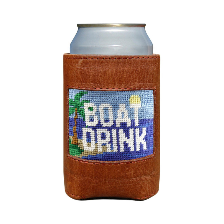 Boat Drink Needlepoint Can Cooler