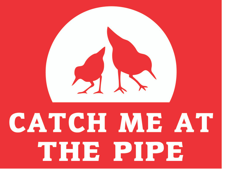Catch Me At The Pipe sticker