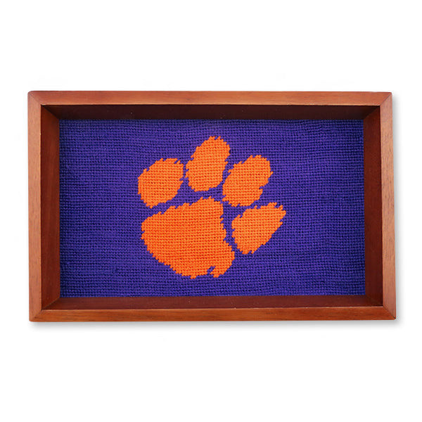 Clemson Needlepoint Valet Tray