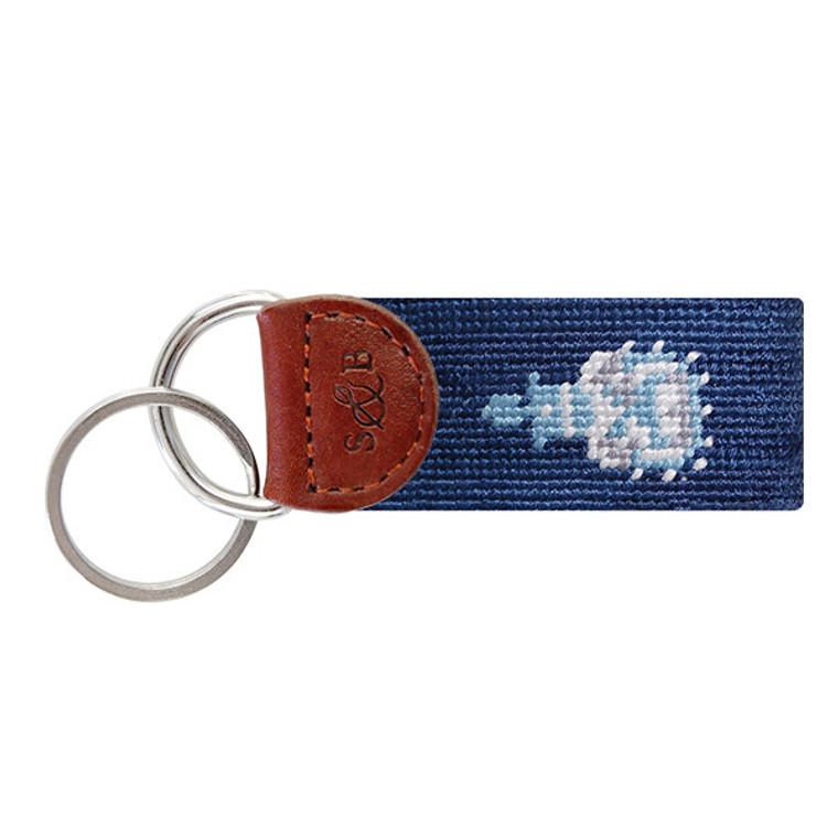 The Citadel Needlepoint Key Fob