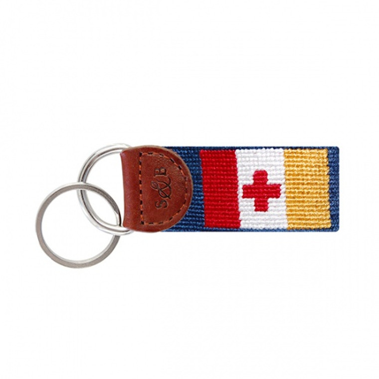 Kappa Alpha Order Needlepoint Key Fob