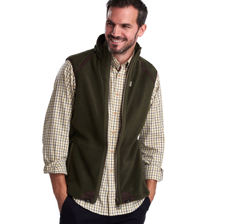 Barbour Langdale Fleece Gilet - Black Mingo