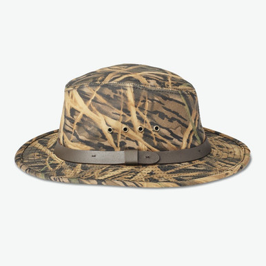 Filson X Mossy Oak Camo Tin Packer Hat - Black Mingo