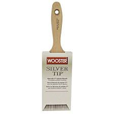 1 1/2" Silver Tip Flat Varnish White and Silver CT Polyester For Excellent Leveling And Smoothing Very Soft Formulation For Feathering (Case of 6)