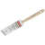 1 1/2" Silver Tip Angle Sash White and Silver CT Polyester For Excellent Leveling And Smoothing Very Soft Formulation For Feathering (Case of 6)