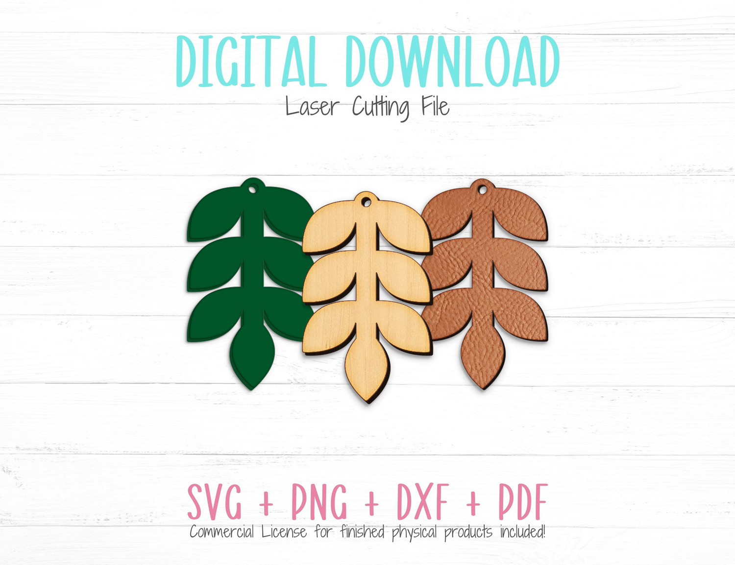 How to Make Laser-Cut Leaf Earrings with SVG Bundle - Sunflower Summer Co