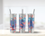 Patriotic USA 20 oz Skinny Straight & Tapered Tumbler Sublimation PNG Design