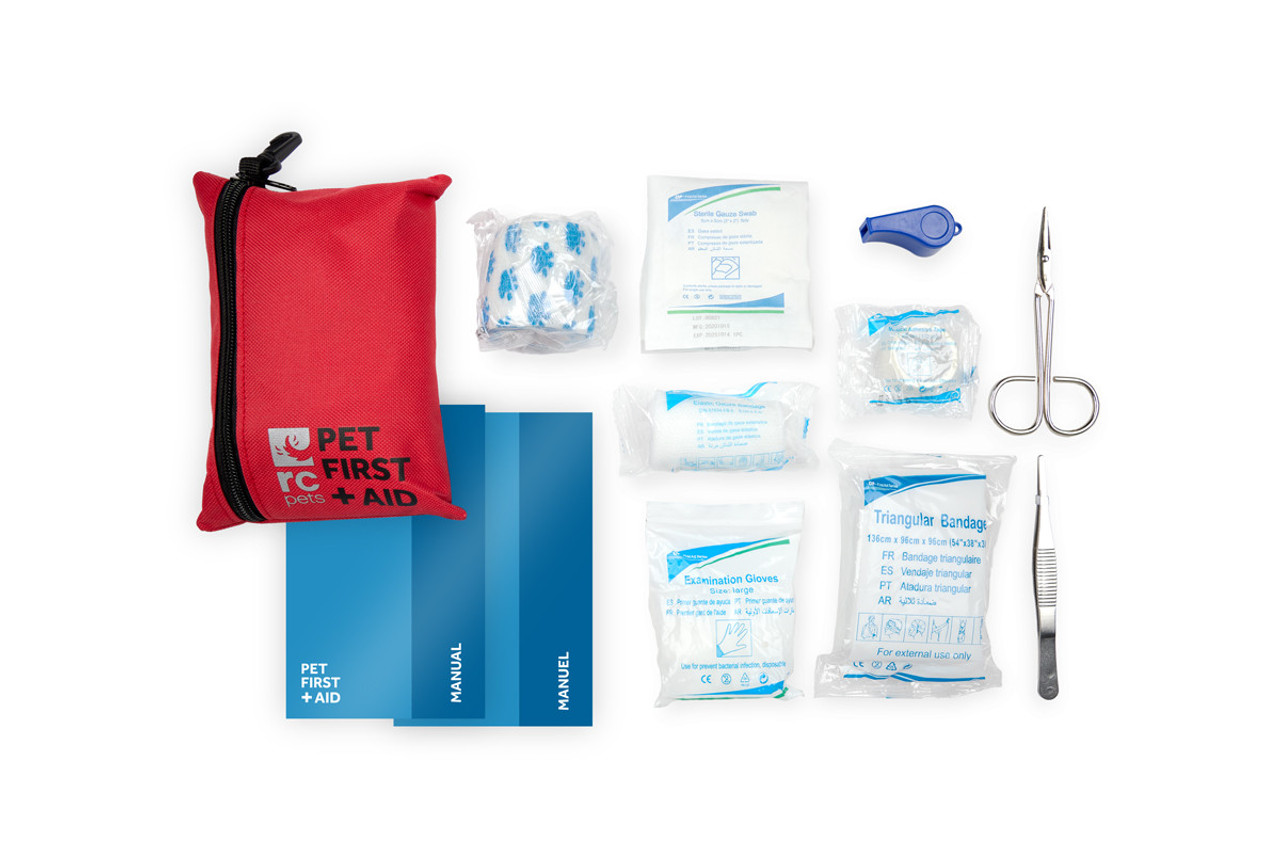 Pocket First Aid Kit  12-Piece First Aid Bag for Dogs & Cats