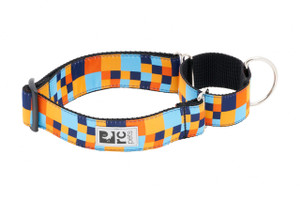 All Webbing Training Collar - Pixel Blue