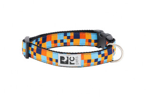 Clip Collar - Pixel Blue