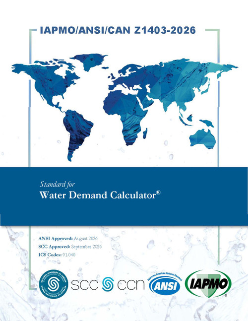 IAPMO ANSI CAN Z1403-2026 Water Demand Calculator (English)