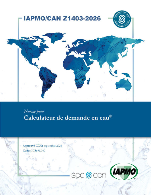 IAPMO CAN Z1403-2026 Water Demand Calculator (French)