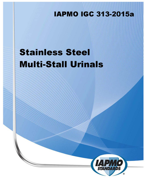 IAPMO IGC 313-2015a Stainless Steel Multi-Stall Urinals