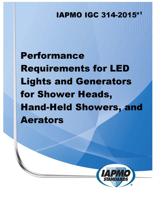 IAPMO IGC 314-2015e1 Performance Requirements for LED Lights and Generators for