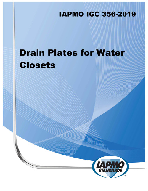 IAPMO IGC 356-2019 Drain Plates for Water Closets