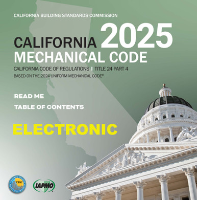 2025 California Mechanical Code eBook