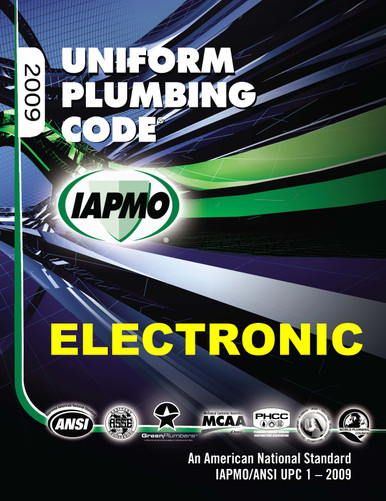 2009 Uniform Plumbing Code eBook - IAPMO Online Store