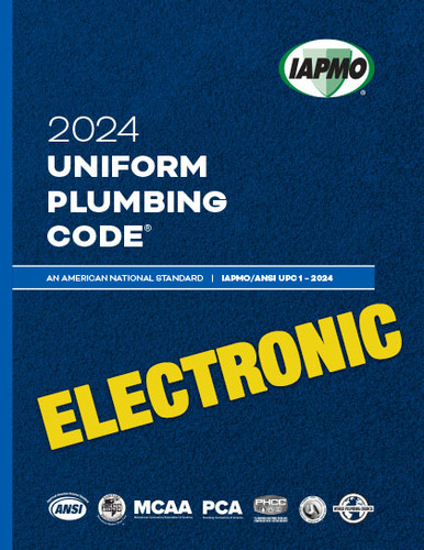 2024 Uniform Plumbing Code eBook