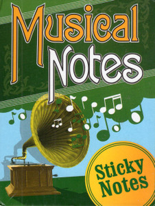 The Unemployed Philosophers Guild Musical Notes Sticky Notes The Unemployed Philosophers Guild Musical Notes Sticky Notes