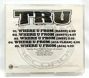 TRU – Where U From, Rare Promo Single CD, KOC-CD-5790, (CD only) TRU – Where U From, Rare Promo Single CD, KOC-CD-5790, (CD only)