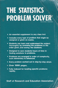 Statistics Problem Solver (Problem Solvers Solution Guides) by Staff of REA Statistics Problem Solver (Problem Solvers Solution Guides) by Staff of REA