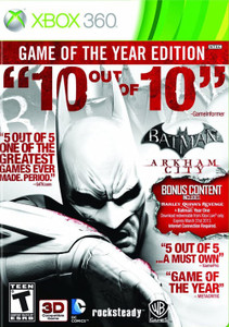 Front cover of the video game Batman: Arkham City - Game of the Year Edition - Xbox 360 Front cover of the video game Batman: Arkham City - Game of the Year Edition - Xbox 360