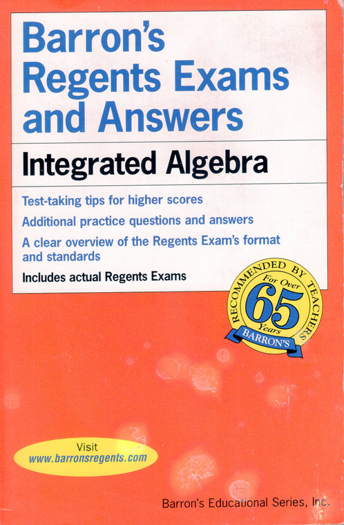 Barron's Regents Exams and Answers: Integrated Algebra by Lawrence S. Leff