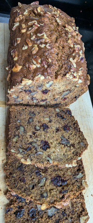 Banana Nutty Cranberry Bread
