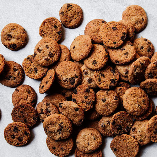 Chocolate chip cookies scattered Chocolate chip cookies scattered