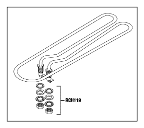 RPI Midmark M11 Sterilizer Heater Element Assembly (OEM #002-0505-00), MIH049