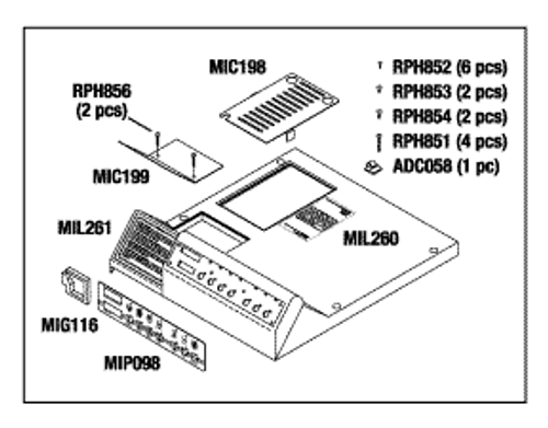 RPI Midmark M9 Sterilizer Top Cover Kit (Older Style) (OEM #002-0356-00), MIK196