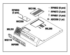 RPI Midmark M11 Sterilizer Top Cover Kit (Older Style) (OEM #002-0503-00), MIK197
