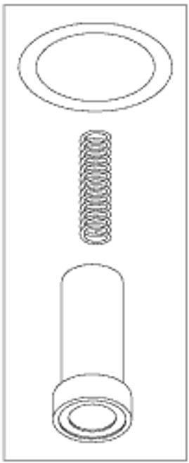 RPI Pelton & Crane Sterilizer Fill/Vent plunger Kit (OEM #5151787/ 9442922-V), PCK202