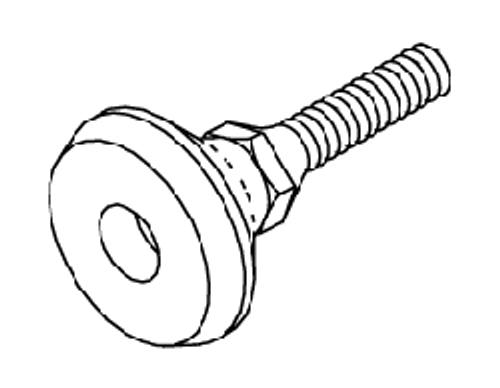 RPI Pelton & Crane Sterilizer Front Leveling Foot (pkg of 2) (OEM #1881122), PCF180