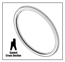 RPI Pelton & Crane OCR Sterilizer Door Gasket (OEM #004341), PCG015