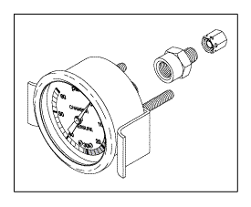 RPI Pelton & Crane Sterilizer Pressure Gauge (OEM #3336356), PCG040
