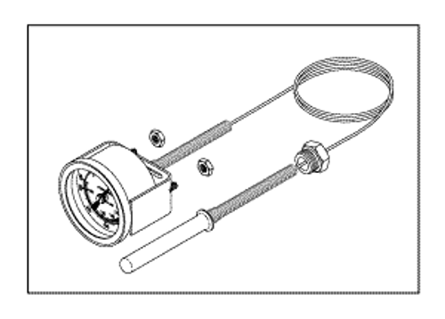 RPI Pelton & Crane Sterilizer Temperature Gauge (OEM #4700147), PCG050