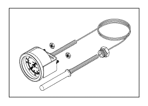 RPI Pelton & Crane Sterilizer Temperature Gauge (OEM #4700147), PCG050