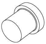 RPI Pelton & Crane Sterilizer Foot Tip Insert (12 per pkg) (OEM #004010), PCF012