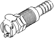 RPI P&C/SciScan Sterilizer Female Quick Connect Fitting (White) (OEM #1881130), RPF428