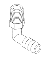 RPI Pelton & Crane Sterilizer Elbow Fitting (3/8" Barb) (OEM #1539381), RPF687
