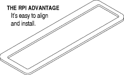 RPI SciCan Statim 2000 Fascia Gasket (OEM #01-100842S), SCG009