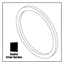 RPI Tuttnauer ValueKlave 1730 Sterilizer Door Gasket (OEM #02610020), TUG001