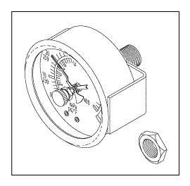 RPI Tuttnauer Sterilizer Pressure Gauge with Indicator (OEM #02300011), TUG012