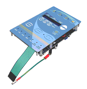 RPI Tuttnauer Sterilizer LCD Display Assembly (Blue) (OEM #CTP201-0133), TUA159