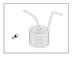 RPI Tuttnauer Sterilizer Condensation Coil (EZ & 1730 Models) (OEM #CU836101), TUC040