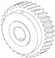 RPI DentalEz Dental Chair Seat Tilt Motor Gear (OEM #3800-151), DEG601